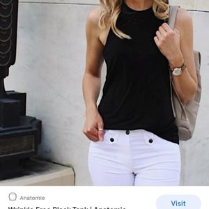 Anatomie Wrinkle Free Travel Tank Black